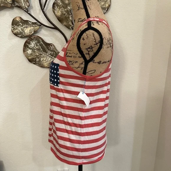 Fifth Sun Women’s Patriotic Tank Top – Size Large - Picture 3 of 5